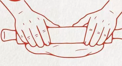 古法制面擀面工序插画