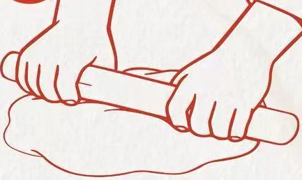 古法制面压面工序插画